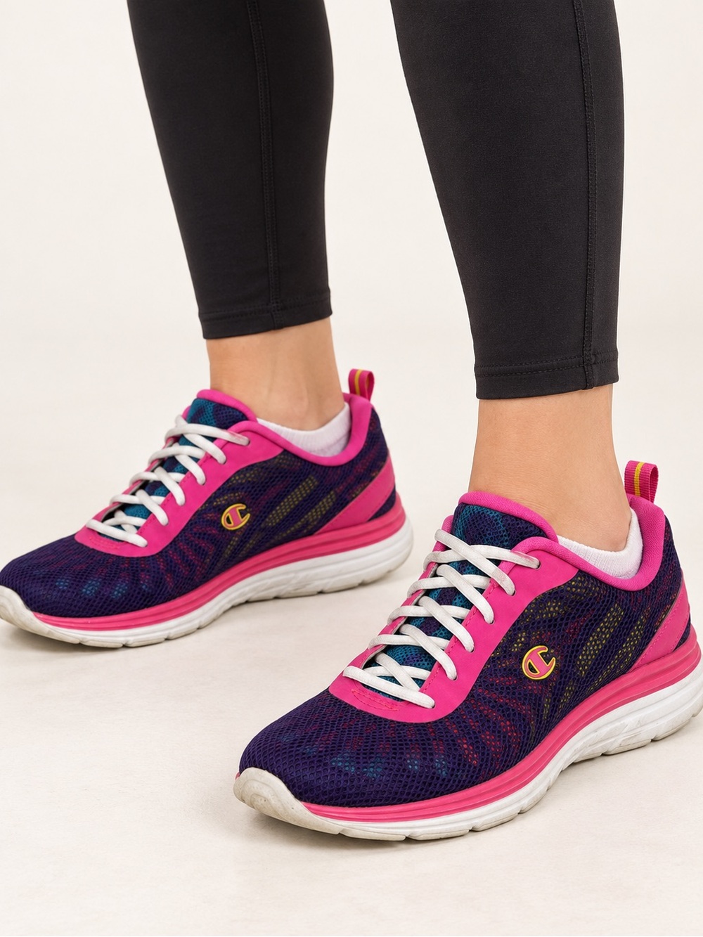 Champion Women’s Pink & Purple Mesh Athletic Sneakers